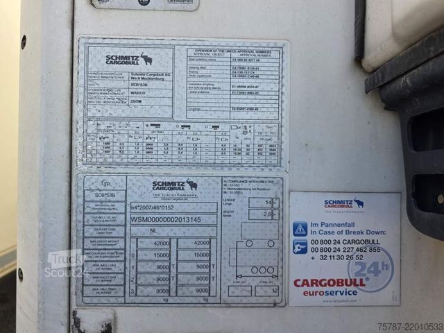 Naczepa chłodnia SCHMITZ CARGOBULL Tiefkühler, 3 Kammern, Lenkachse, Carrier Vector