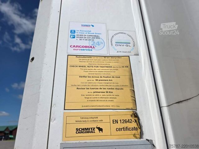 Semiremorcă frigorifică SCHMITZ CARGOBULL Doppelkstock Tiefkühler, SKO, Wartungsvertrag