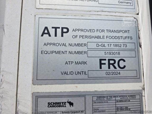 Semiremorcă frigorifică SCHMITZ CARGOBULL Doppelkstock Tiefkühler, SKO, Wartungsvertrag