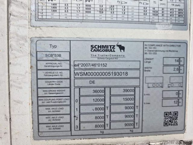 Semiremorcă frigorifică SCHMITZ CARGOBULL Doppelkstock Tiefkühler, SKO, Wartungsvertrag