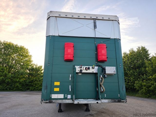 Відкритий напівпричіп з тентом SCHMITZ CARGOBULL Standard*Hubdach*Verbreiterbar*RSAB*Rungentasche
