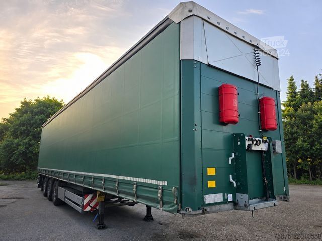 Відкритий напівпричіп з тентом SCHMITZ CARGOBULL Standard*Hubdach*Verbreiterbar*RSAB*Rungentasche