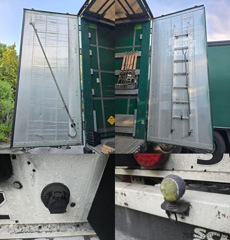 Відкритий напівпричіп з тентом SCHMITZ CARGOBULL Standard*Hubdach*Verbreiterbar*RSAB*Rungentasche