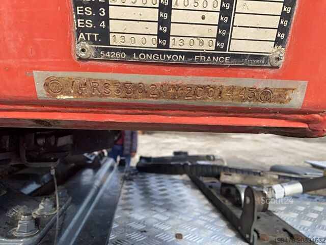 Remorque benne ROBUSTE KAISER S3302V Steel Trailer