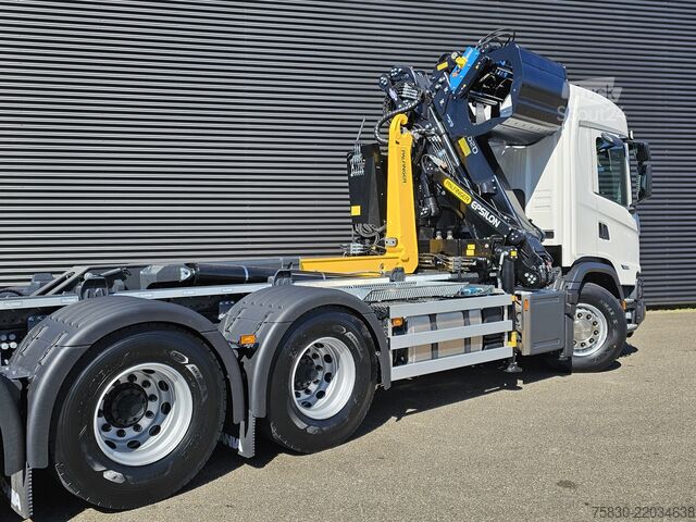 Sistema a braccio con gancio Scania G460 8x4*4 XT / PALFINGER EPSILON Q200 KRAAN + ...