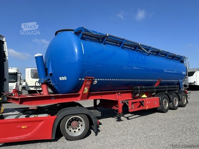 Silo yarı römork Feldbinder KIP 50.3 eigene Hydraulik
