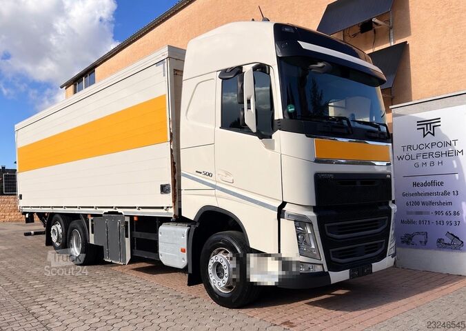 Drikkevarelastbil VOLVO FH500/LBW/AHK/Lift-Achse/aus.1Hand/Top-Zustand