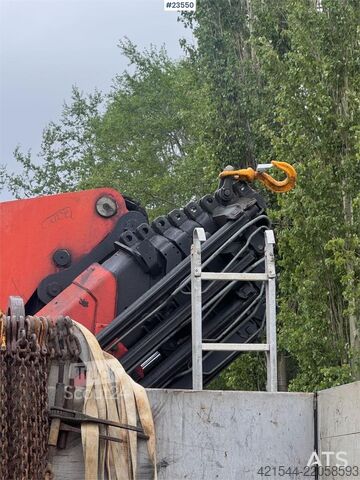 Tovornjak z žerjavom Scania P124 Tridem Hooklift & Crane Truck – Hooklift Cont