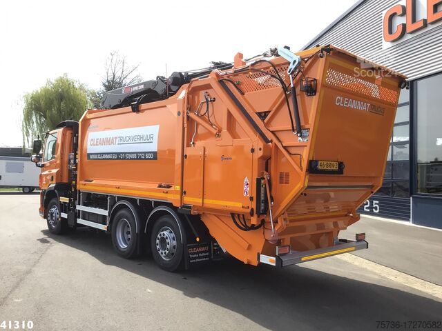 Véhicule de collecte des déchets DAF FAN CF 340 Hiab 23 ton/meter laadkraan