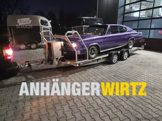 Autotransporter Anhänger Brian James Trailers A4 125-2424 Alufelgen 500x200 direkt