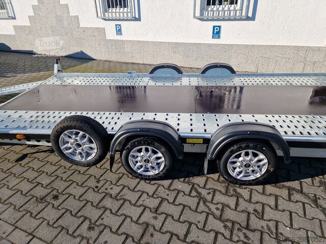 Autotransporter Anhänger Brian James Trailers A4 125-2424 Alufelgen 500x200 direkt
