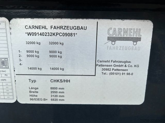 Tippsemi CARNEHL Kippauflieger mit 2 Achsen Stahl