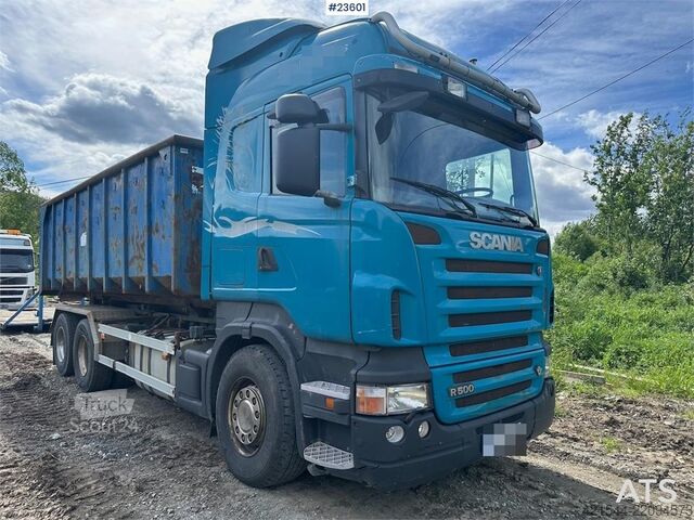 System med krogarm Scania R500 6x2 Hooklift Truck with Body WATCH VIDEO