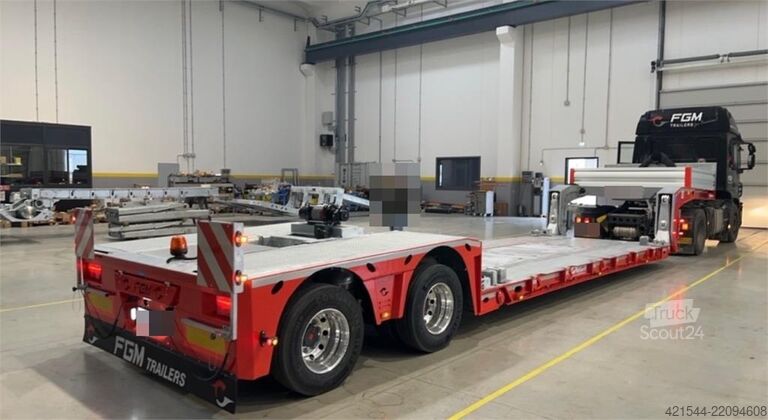 Zems iekrāvējs FGM Well Trailer with Winch, Extensions, Ramps and FGM