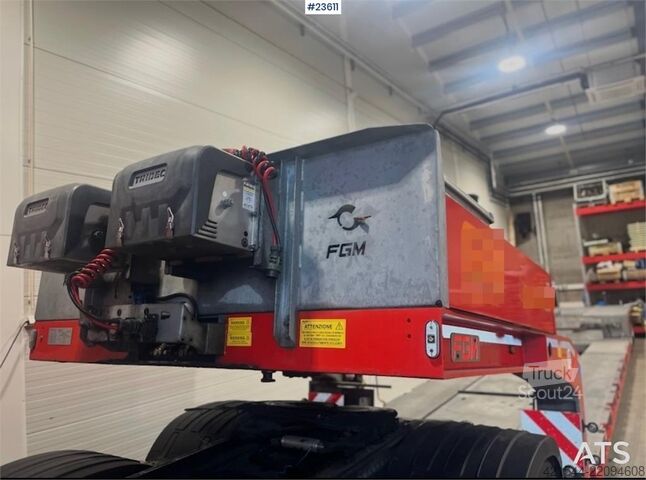 Zems iekrāvējs FGM Well Trailer with Winch, Extensions, Ramps and FGM