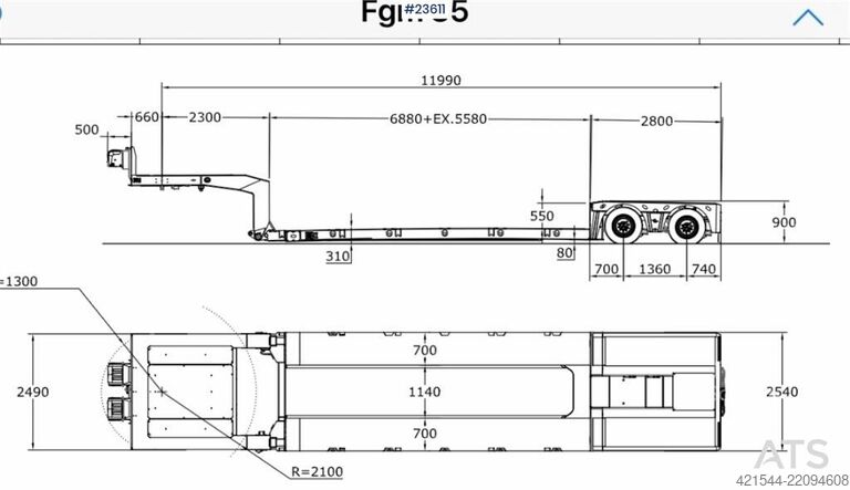 Zems iekrāvējs FGM Well Trailer with Winch, Extensions, Ramps and FGM