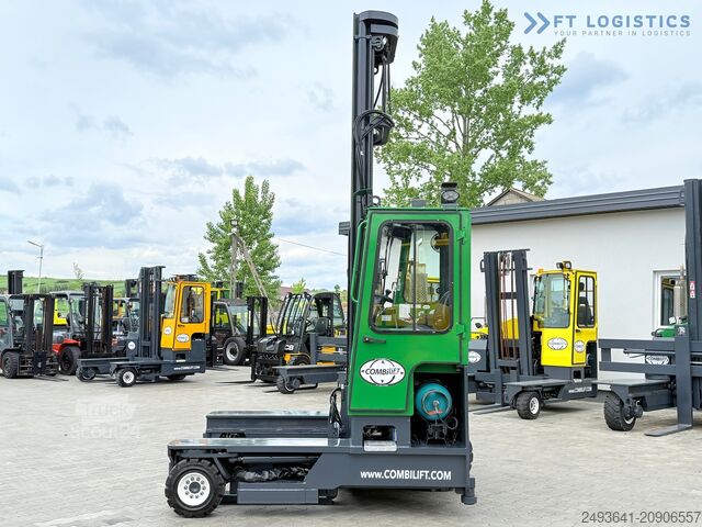4-vejs gaffeltruck Combilift C4000 / GAS / 9300MM / FREE-LIFT / CABIN