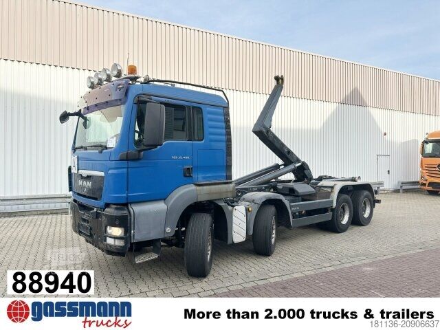 Camion benne à bras amovible MAN TGS 35.480 8x4 BL