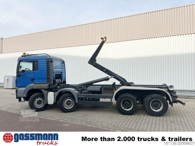Camion benne à bras amovible MAN TGS 35.480 8x4 BL