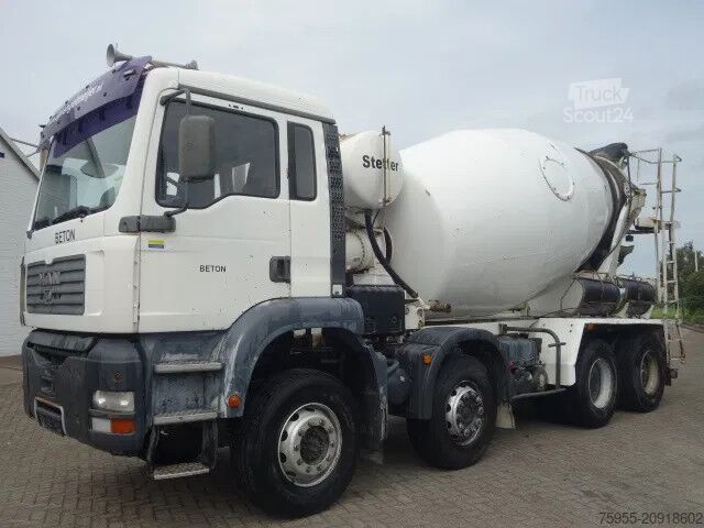 Blender MAN TGA 35.360 8X4 MIXER STEEL SPRINGS BIG AXELS MA...