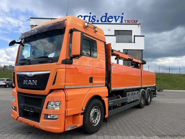Γερανός τοποθετημένος σε φορτηγό MAN TGX 26.480 6x2 Atlas 145.2 Kran Baustoff / AHK