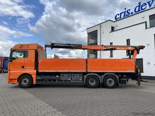 Γερανός τοποθετημένος σε φορτηγό MAN TGX 26.480 6x2 Atlas 145.2 Kran Baustoff / AHK