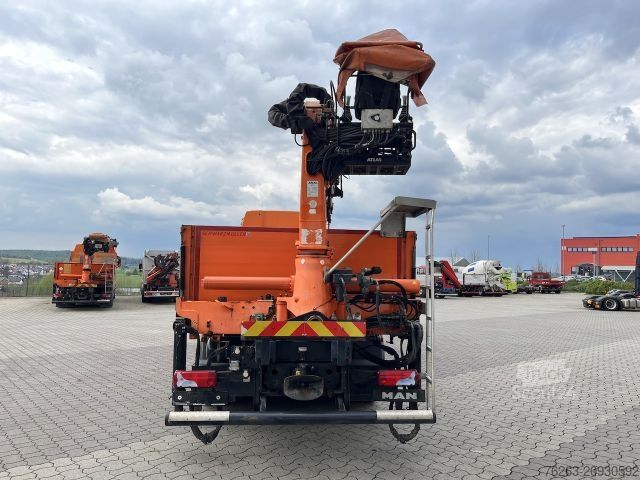 Ciężarówka z płaską platformą MAN TGX 26.480 6x2 Atlas 145.2 Kran Baustoff / AHK