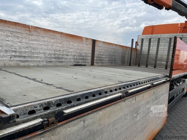 Ciężarówka z płaską platformą MAN TGX 26.480 6x2 Atlas 145.2 Kran Baustoff / AHK