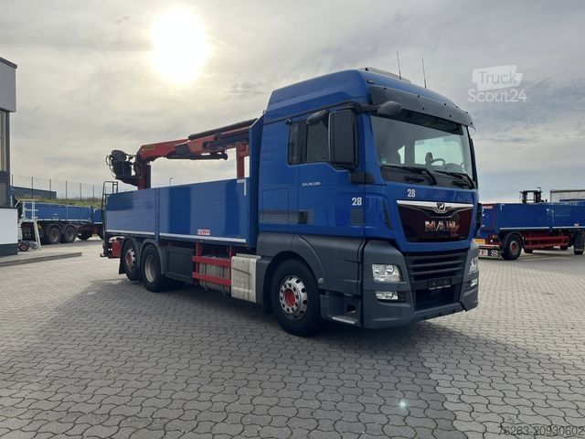 Kamyon üzerine monteli vinç MAN TGX 26.500 6x2 Palfinger 18001 SLD 3 Baustoff