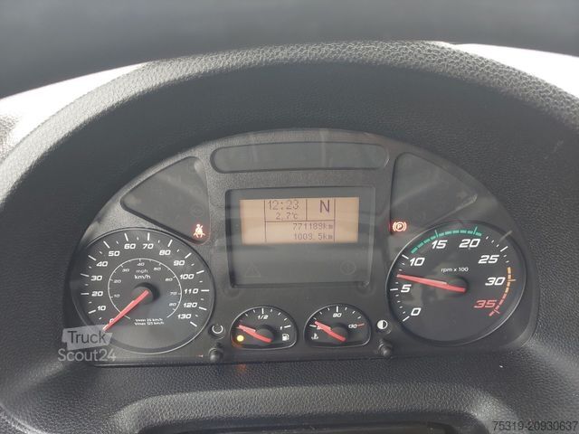 Gardinsidad skåpbil IVECO 75E21 4x2 LBW Nutzlast 3t 18 Paletten