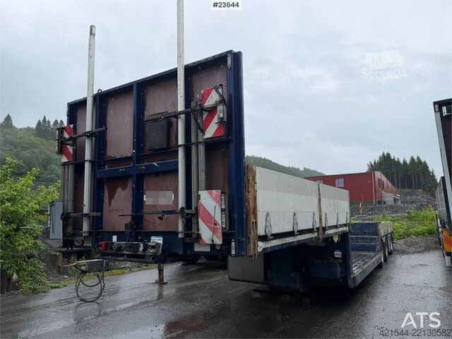 Broshuis semirremolque de cama baja de 3 ejes con una extensión de 6 m Broshuis 3 akslet well semi-trailer with a 6 m extension