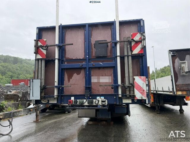 Broshuis semirremolque de cama baja de 3 ejes con una extensión de 6 m Broshuis 3 akslet well semi-trailer with a 6 m extension