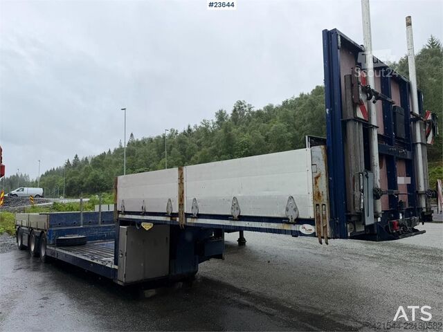 Broshuis semirremolque de cama baja de 3 ejes con una extensión de 6 m Broshuis 3 akslet well semi-trailer with a 6 m extension