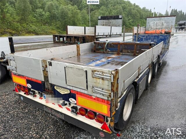 Broshuis semirremolque de cama baja de 3 ejes con una extensión de 6 m Broshuis 3 akslet well semi-trailer with a 6 m extension