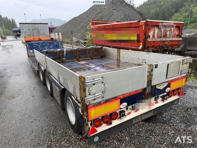Broshuis semirremolque de cama baja de 3 ejes con una extensión de 6 m Broshuis 3 akslet well semi-trailer with a 6 m extension