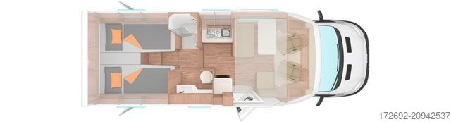 Autorulotă semi-integrată WEINSBERG CaraSuite 700 MEG FORD