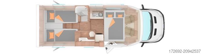 Autorulotă semi-integrată WEINSBERG CaraSuite 700 MEG FORD