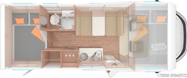 Alkoven karavan WEINSBERG CaraHome 650 DG