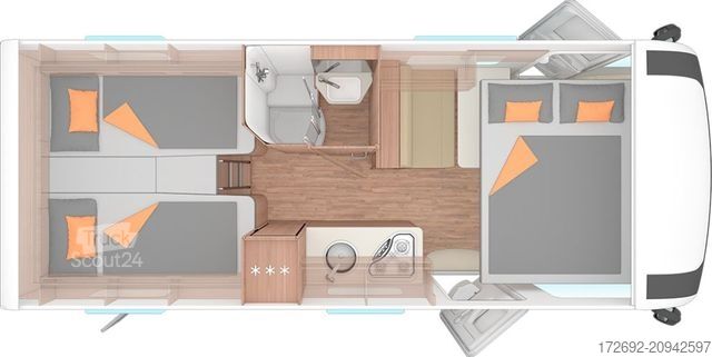 Autorulotă integrată WEINSBERG CaraCore 650 MEG