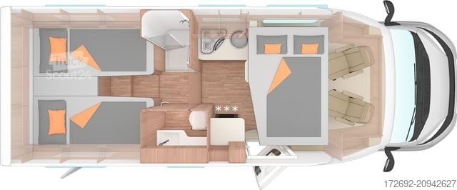 Autorulotă semi-integrată WEINSBERG CaraSuite 700 ME