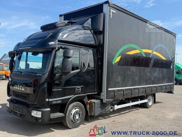 Gardinsidet varebil Iveco 80E220 Jumbo Schiebeplanen Gr. Haus Standklima