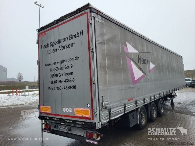 Åben sættevogn med presenning Kögel Schiebeplane Mega