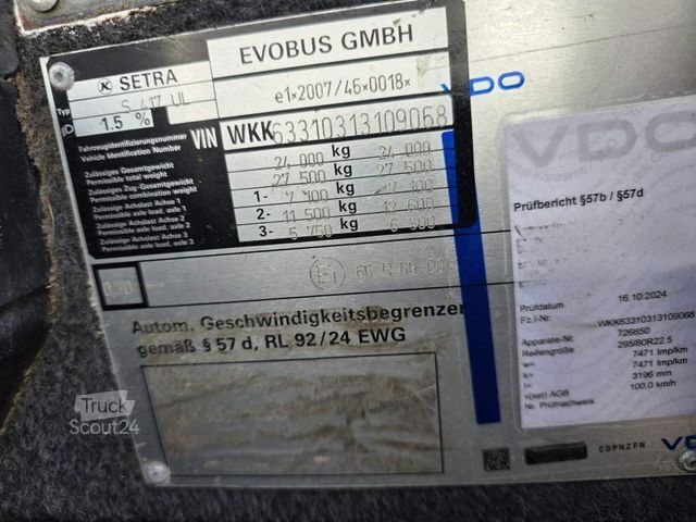 Intercitybus SETRA S417 UL 61+26, Retarder, Klima, Schaltgetriebe