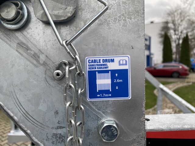 Kabeltrommelanhänger mit E-Winde TA-NO T4A Kabeltrommel-Anhänger 3500KG E-Winde