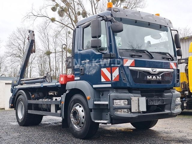 Camion benne à bras amovible MAN TGM 15.250 MEILLER AK 10 - SCHALTGETRIEBE - 16t