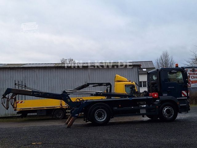 Camion benne à bras amovible MAN TGM 15.250 MEILLER AK 10 - SCHALTGETRIEBE - 16t