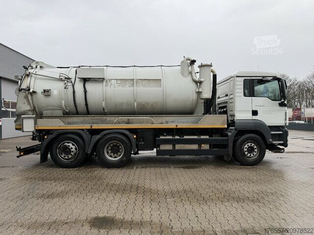 Vakuuminė cisterna sunkvežimis MAN TGS 26.360 6x2 BL Saug-Druck Kanalreiniger