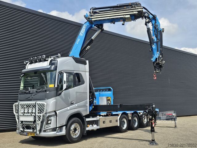 Plataforma de carga Volvo FH 16 750 8x4 / RETARDER / FASSI 71 TM + JIB