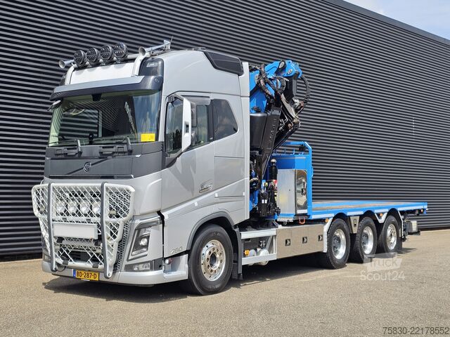 Plataforma de carga Volvo FH 16 750 8x4 / RETARDER / FASSI 71 TM + JIB