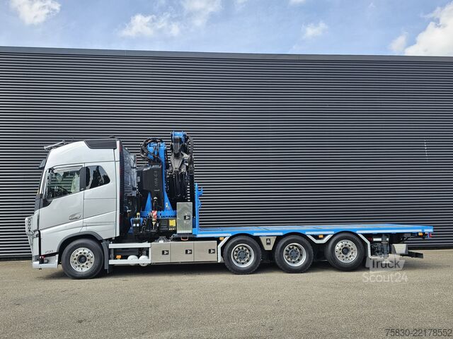 Plataforma de carga Volvo FH 16 750 8x4 / RETARDER / FASSI 71 TM + JIB